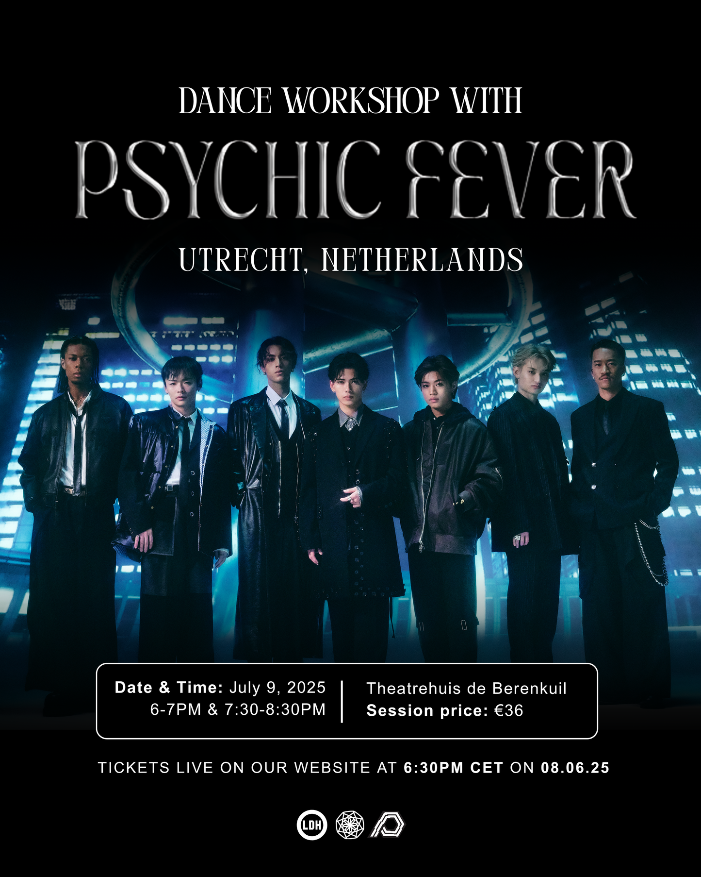 PSYCHIC FEVER DANCE WORKSHOP IN UTRECHT (NETHERLANDS)