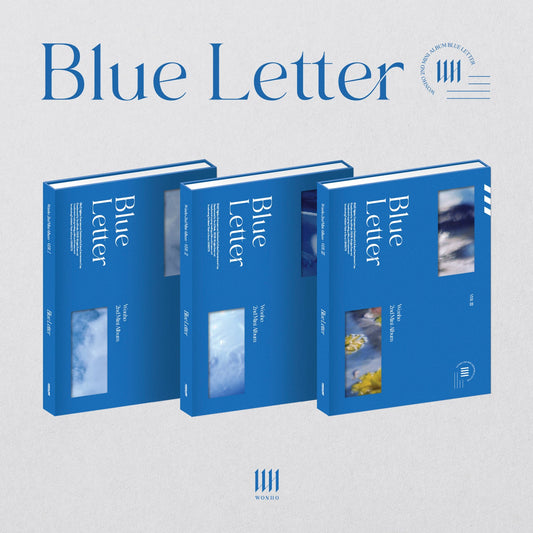 PREORDER  WONHO 2ND MINI ALBUM BLUE LETTER (VER.Ⅰ, VER.Ⅱ, VER.Ⅲ)