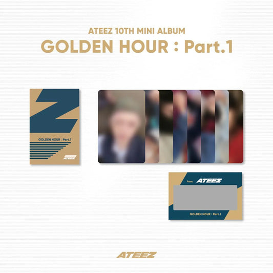 ATEEZ GOLDEN HOUR MD PHOTO & SCRATCH CARD Z SET