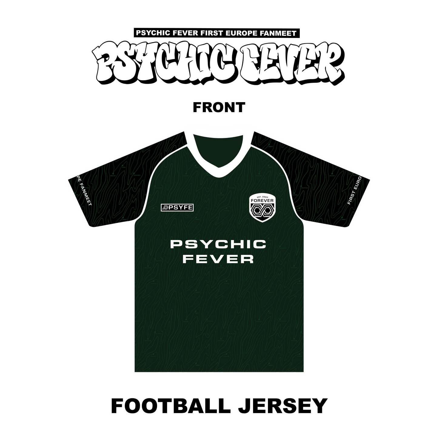 PREORDER : PSYCHIC FEVER 1ST EUROPE FANMEET TOUR MD - Short Sleeved Football Jersey (BERLIN COLLECTION)