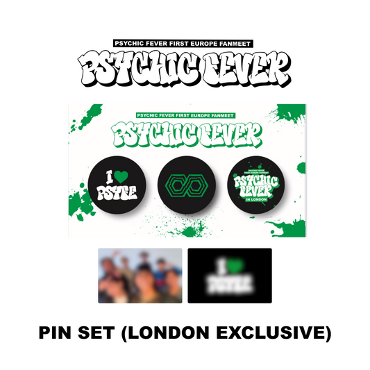 PREORDER: London Tour Pin (White) - PSYCHIC FEVER 1ST EUROPE FANMEET TOUR MD