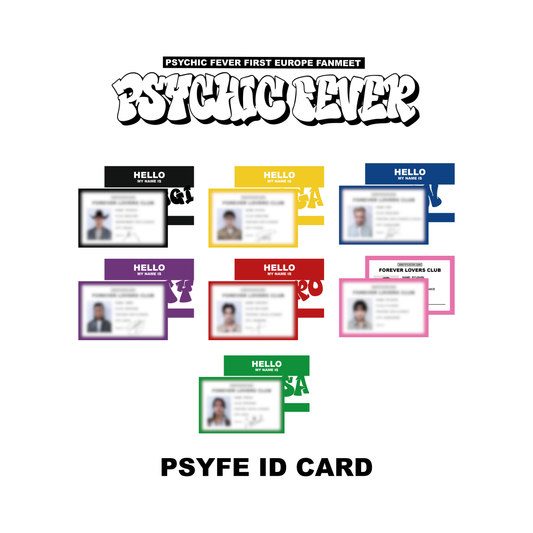 PREORDER: ID CARD - PSYCHIC FEVER 1ST EUROPE FANMEET TOUR MD
