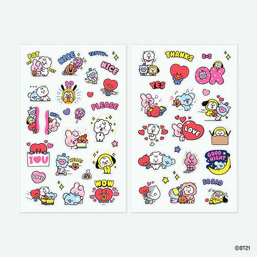 BT21 CLEAR STICKER EVERYDAY