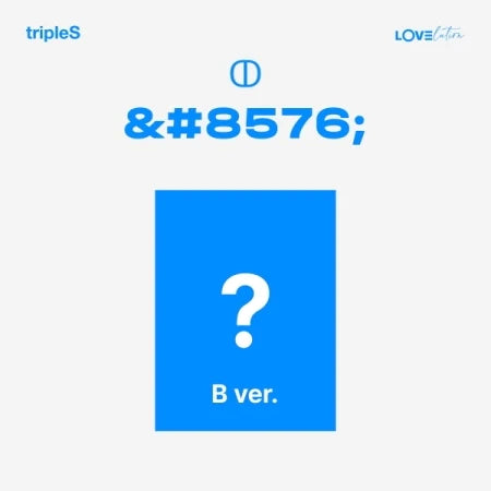 tripleS - MINI ALBUM LOVElution Muhan Version B