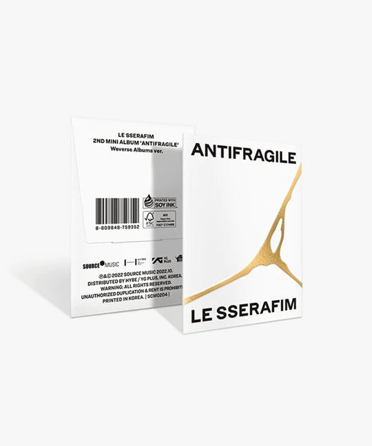 LE SSERAFIM - 2ND MINI ALBUM ANTIFRAGILE WEVERSE ALBUMS VER.