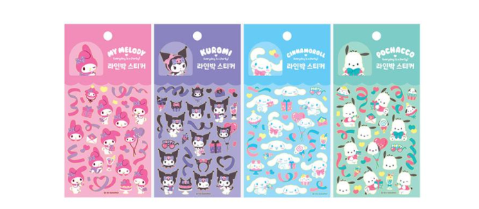 SANRIO LINE BAK STICKER MY MELODY